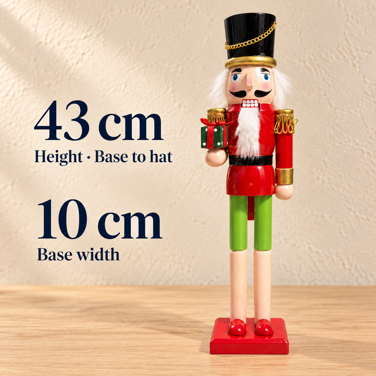 Handmade Gift-Bearing Soldier Nutcracker – 43 cm