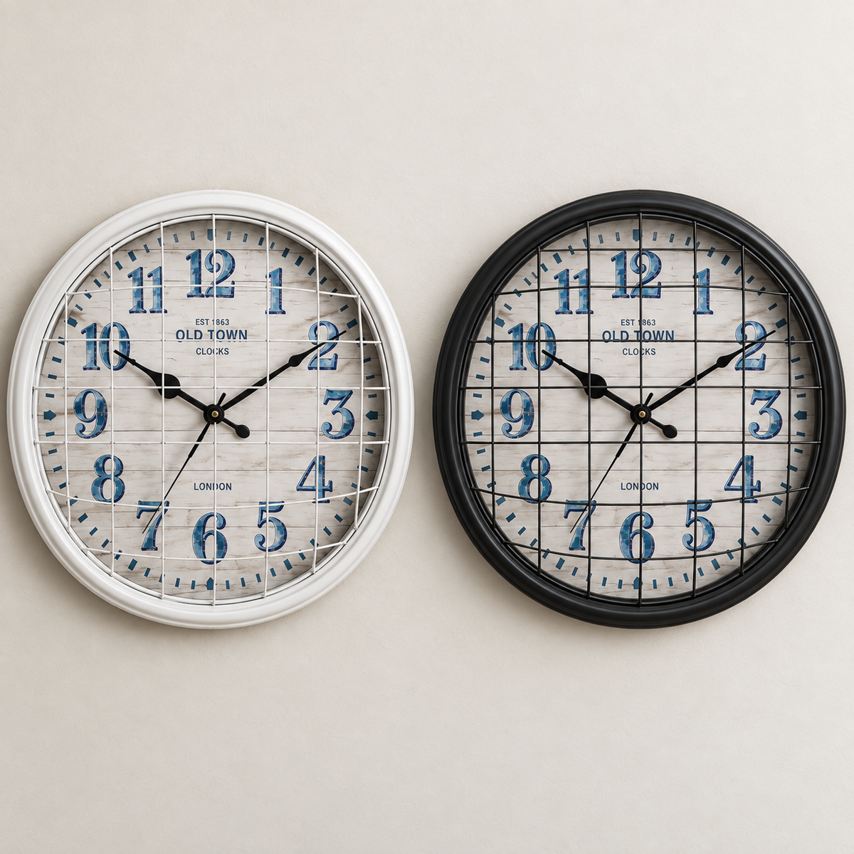Vintage Metal Wall Clock
