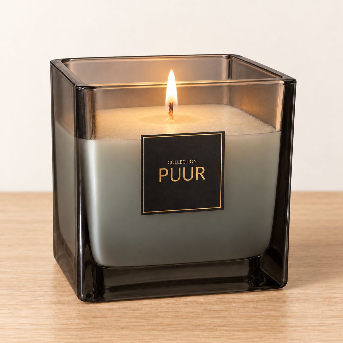 PUUR Smoked Glass Candle