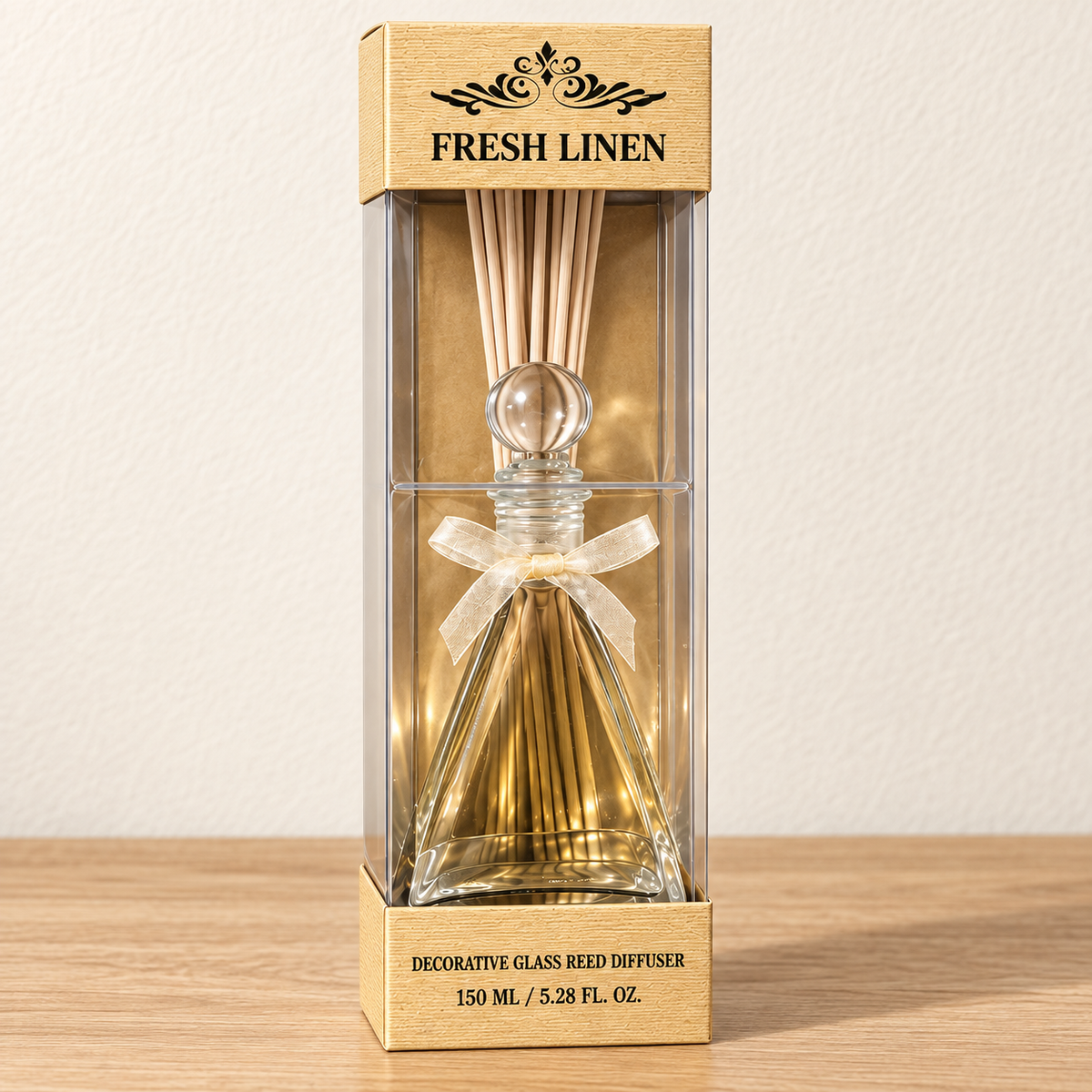 Fresh Linen Glass Reed Diffuser