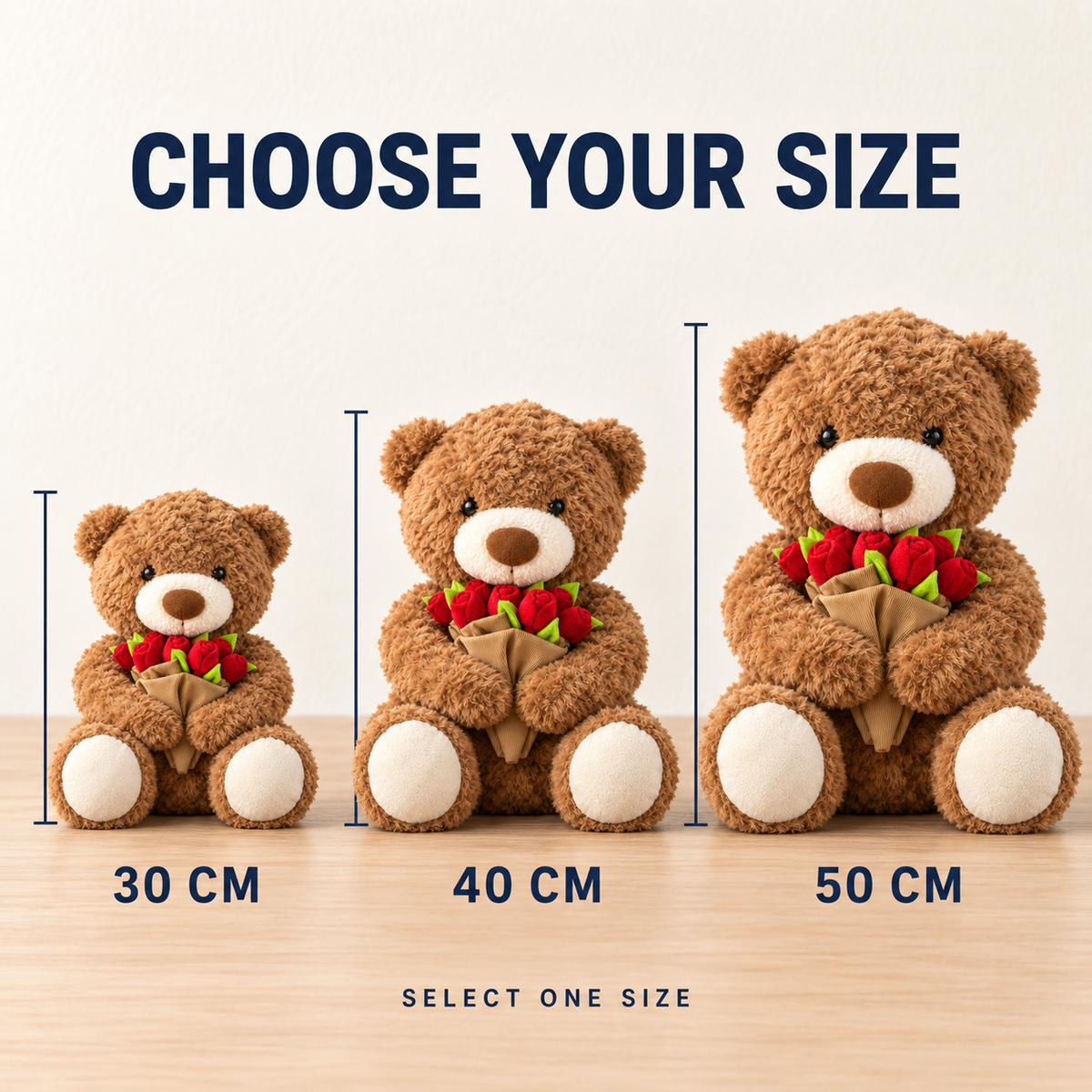 Rose Bouquet Teddy Bear