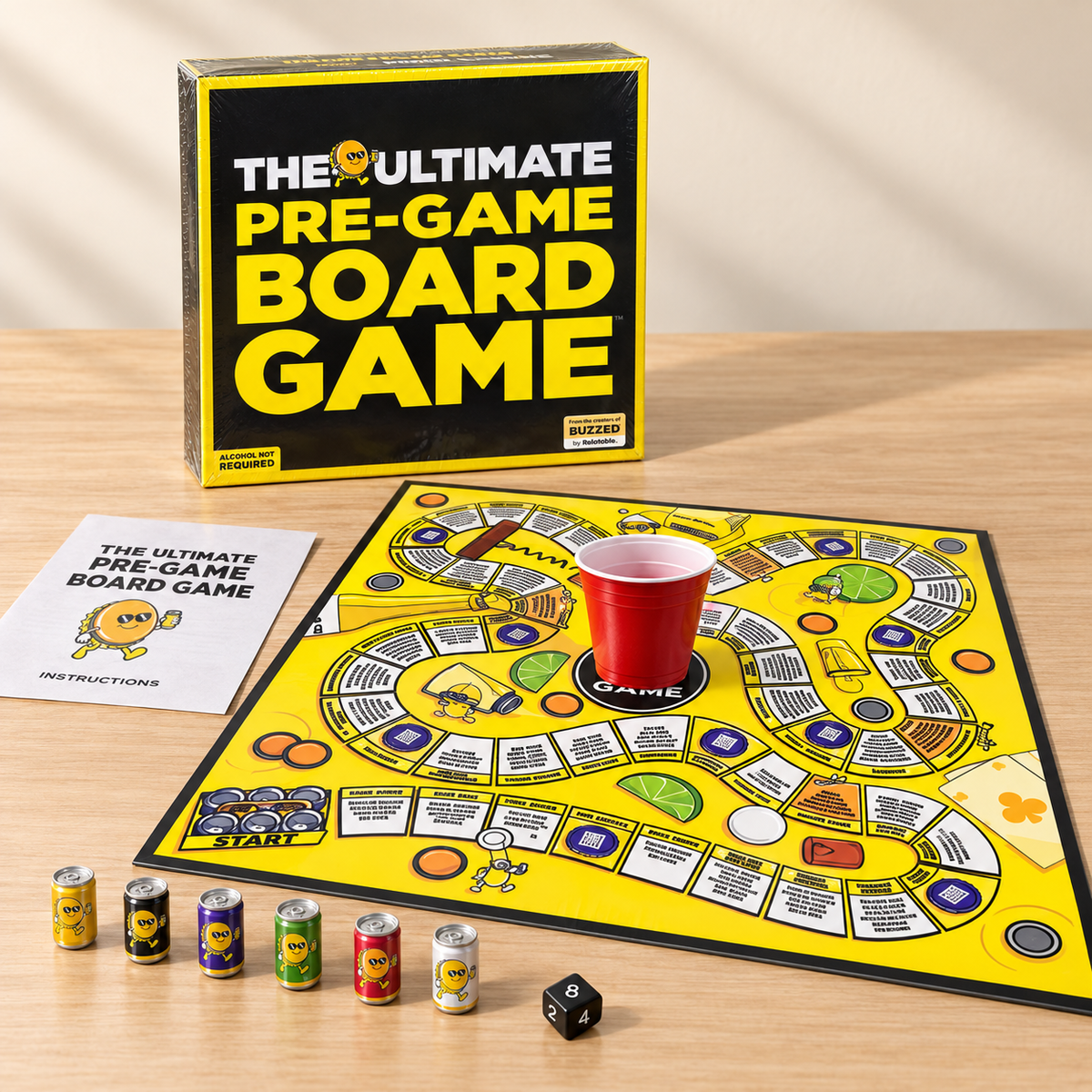 The Ultimate Pre-Game Board Game – Adults 21+
