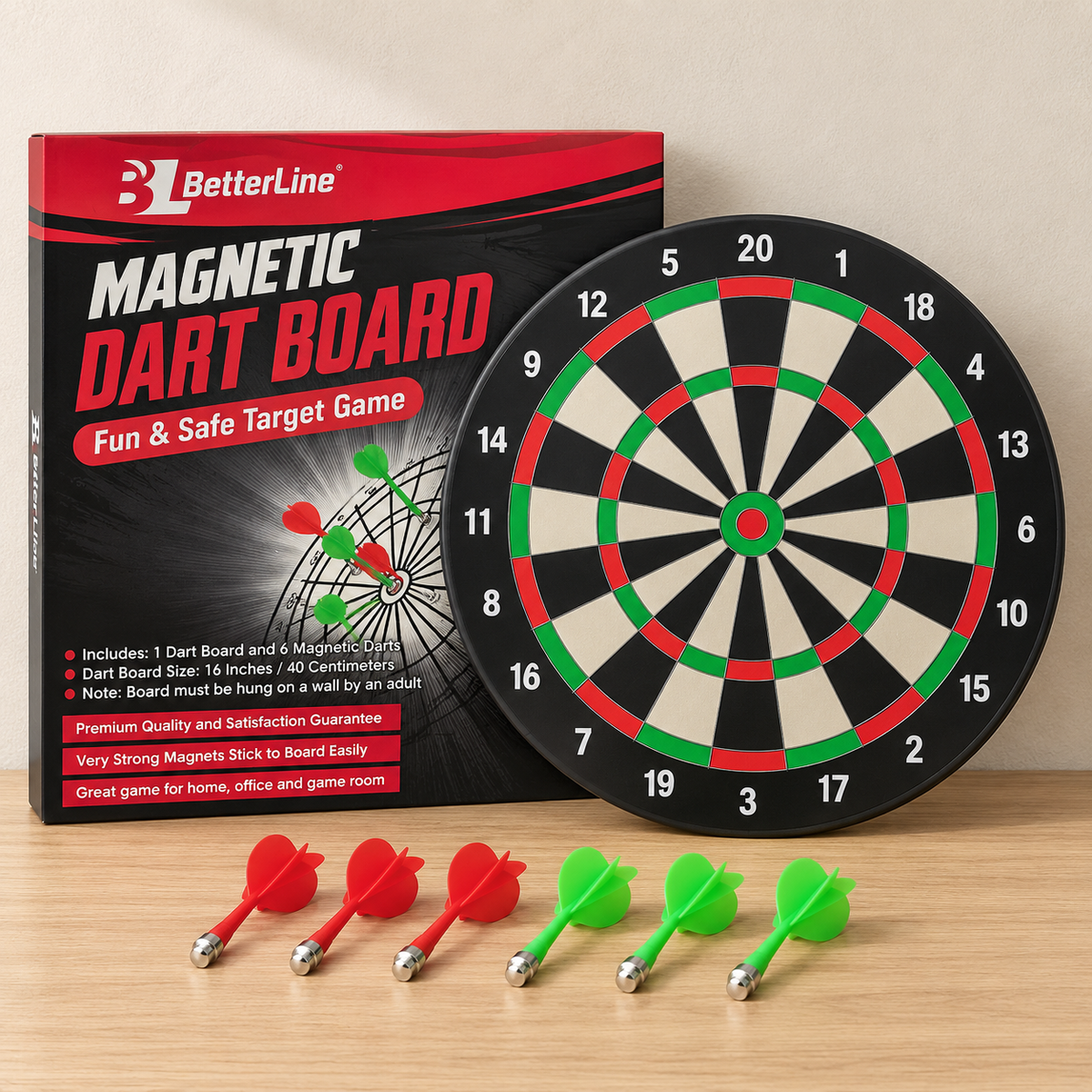 BetterLine Magnetic Dartboard Set – 40 cm