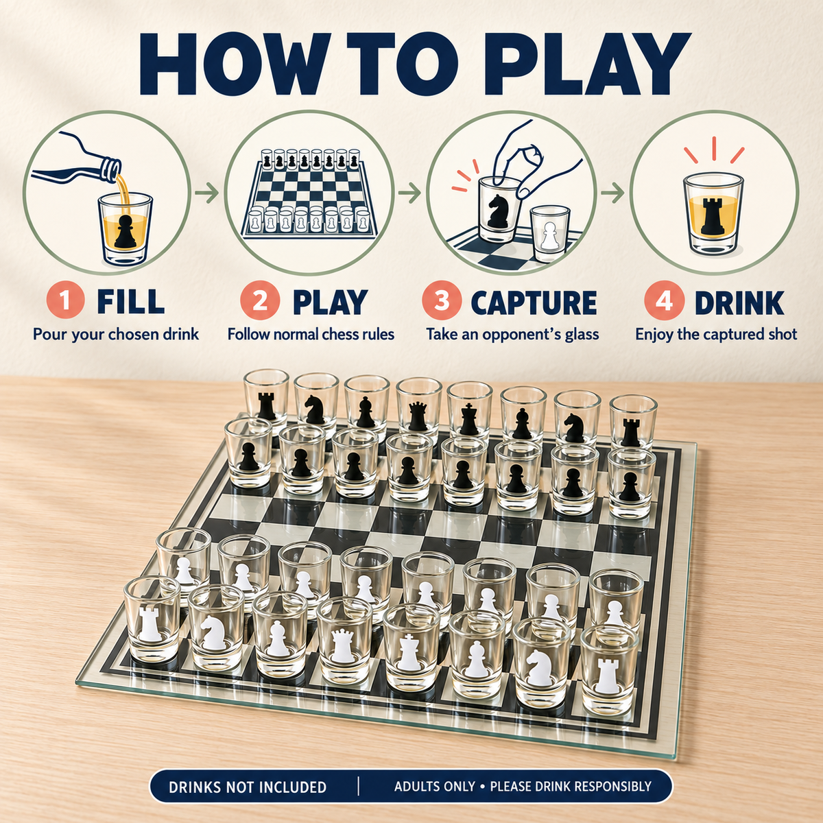 Drinking Chess Set