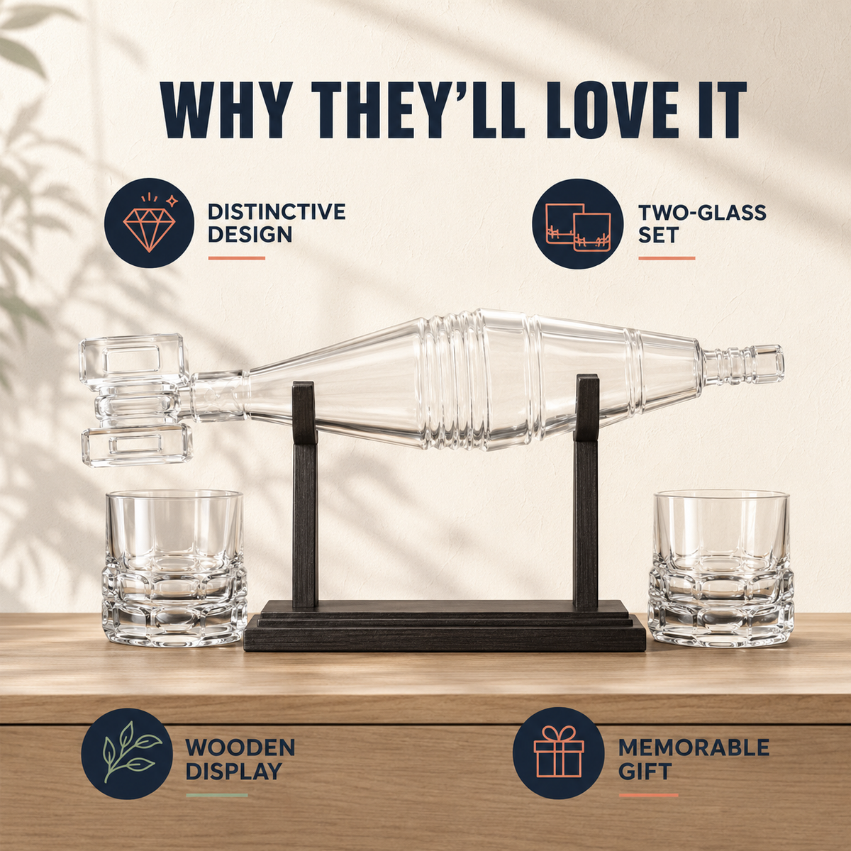 Whiskey Decanter Set
