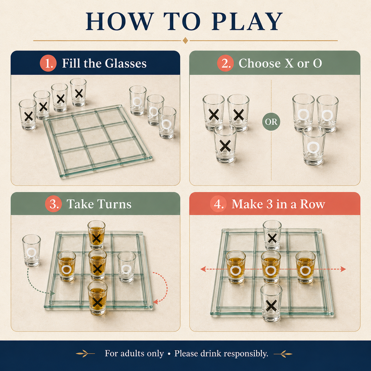Tic-Tac-Toe Drinking Game