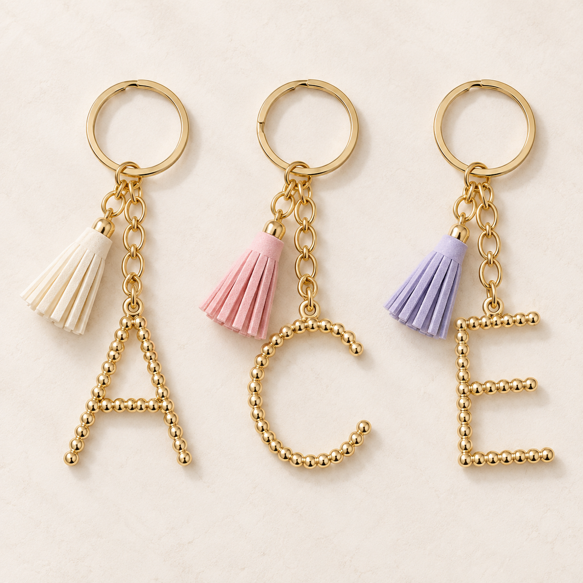 Initial Charm Keychain - Choose Your Letter