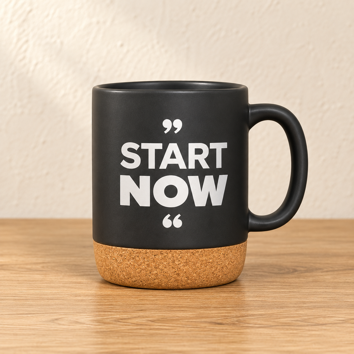 Motivational Cork-Base Mug