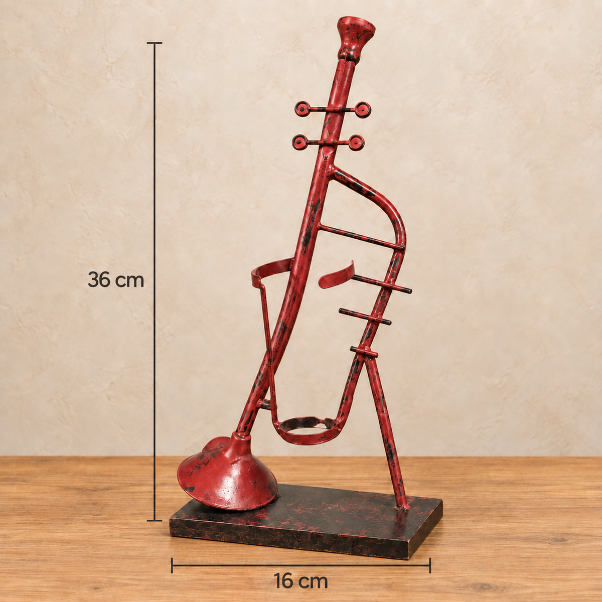 Vintage Trumpet Wine Bottle Holder