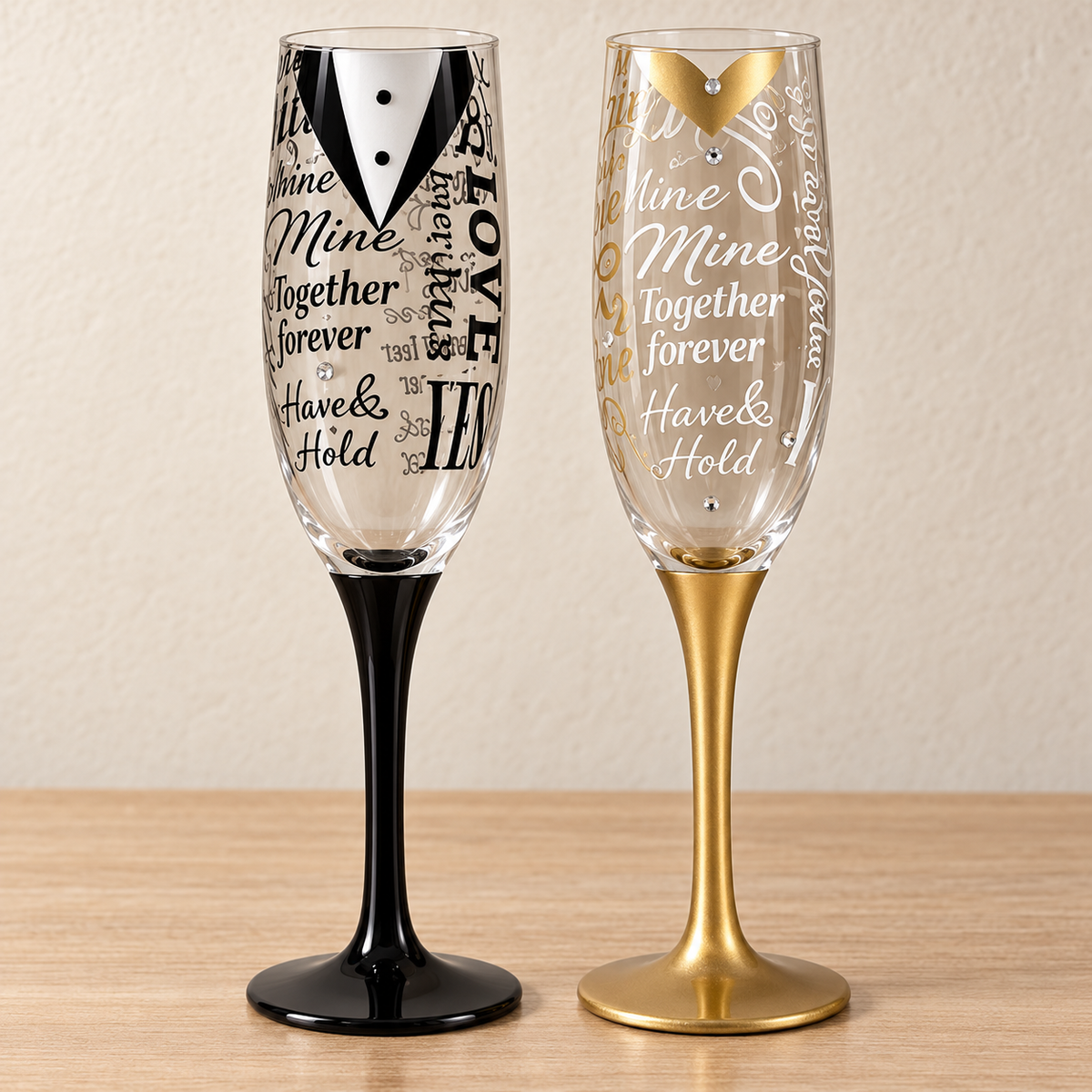 Together Forever Champagne Flutes