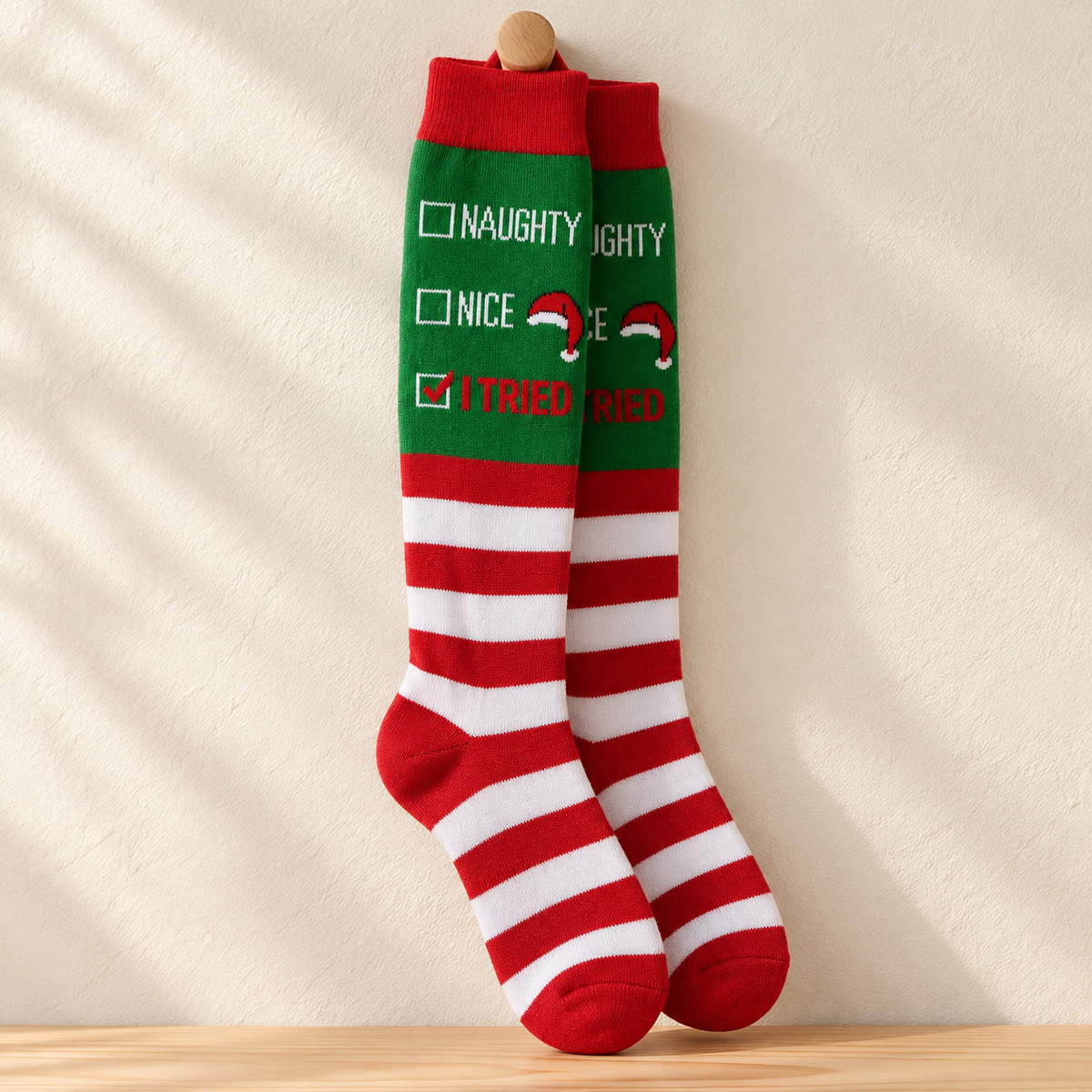 Merry & Bright Christmas Socks