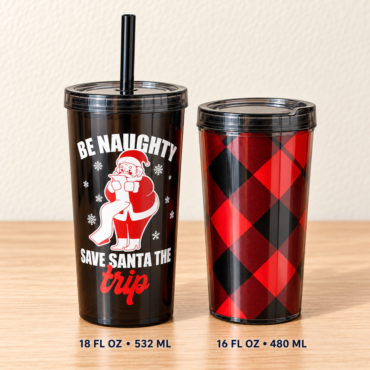 Naughty & Cozy Tumbler Duo