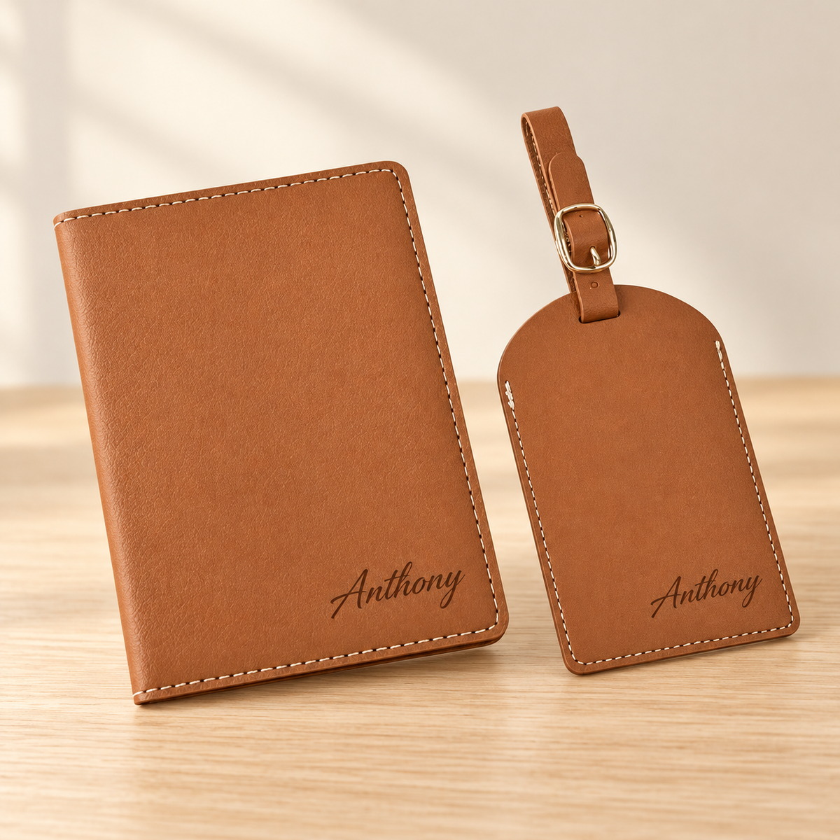 Personalized Passport & Luggage Tag Set