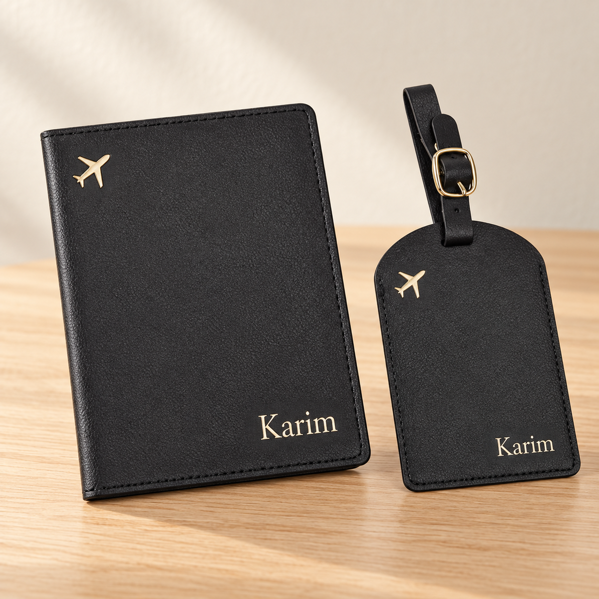 Personalized Passport & Luggage Tag Set