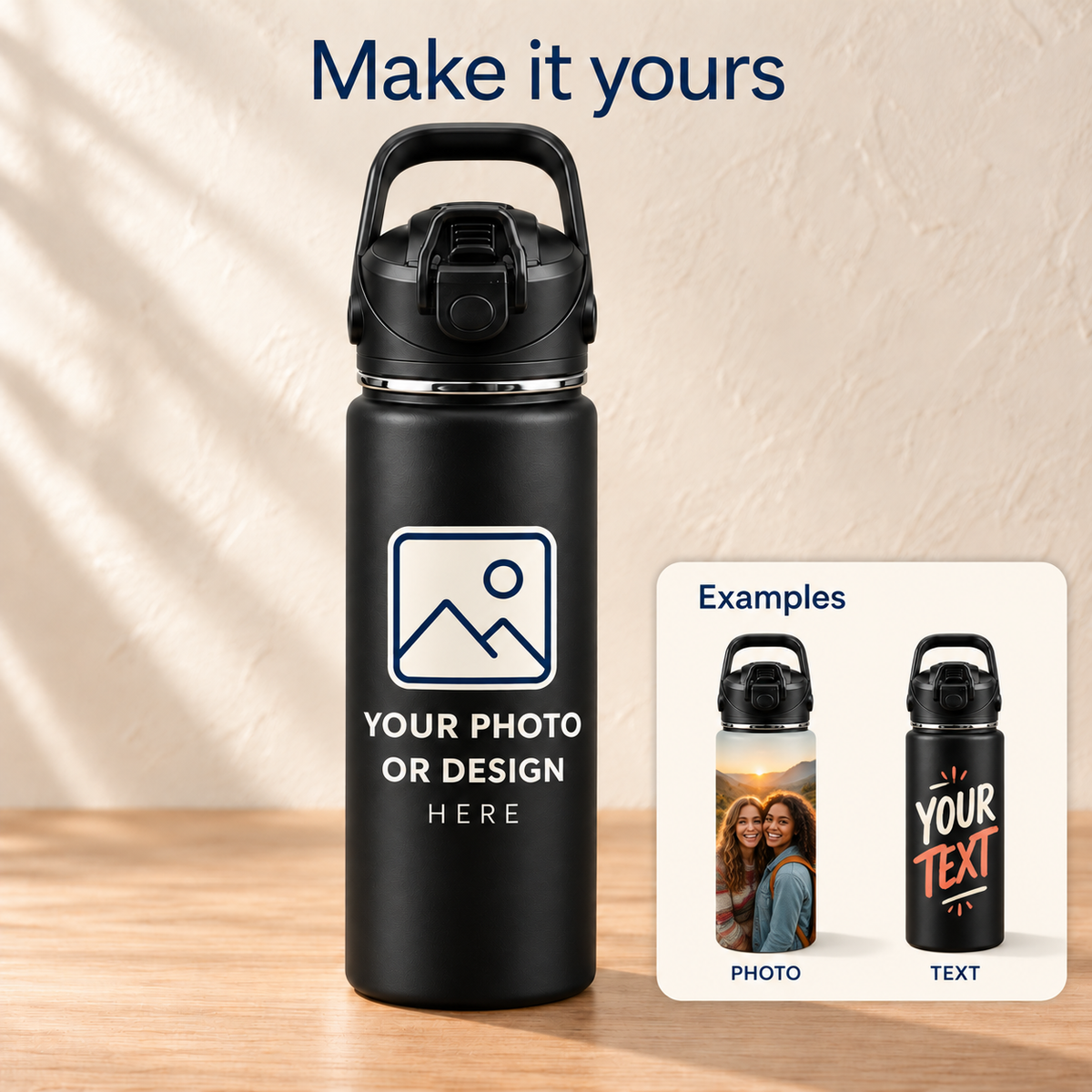 22 Oz Insulated Sports Bottle - Customize Yours