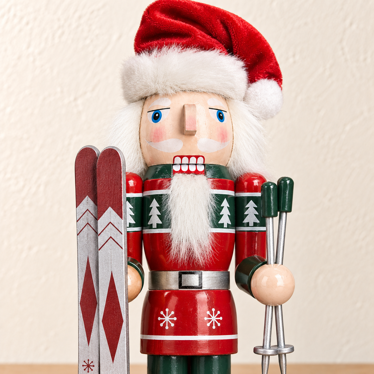 Handmade Christmas Skier Nutcracker – 43 cm