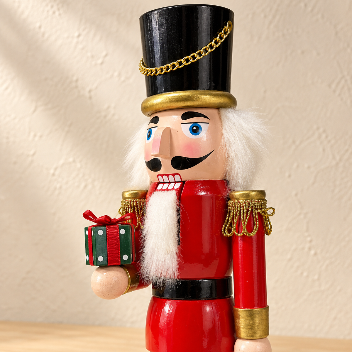 Handmade Gift-Bearing Soldier Nutcracker – 43 cm