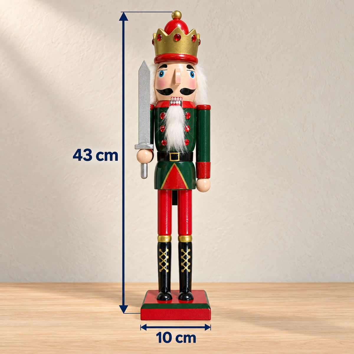 Handmade Christmas King Nutcracker – 43 cm