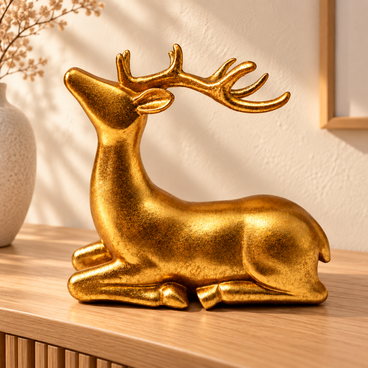 Gold Reindeer Figurine – 2 Styles