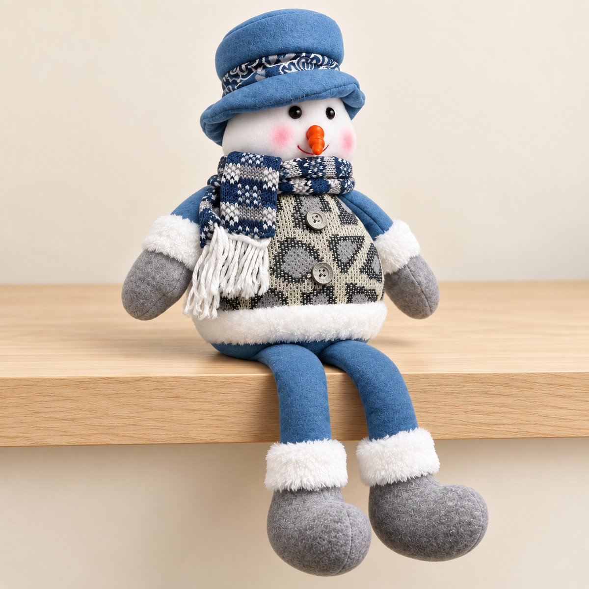 Sitting Snowman Christmas Decoration