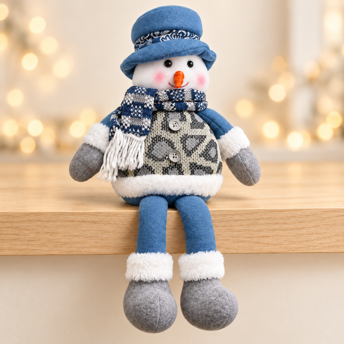 Sitting Snowman Christmas Decoration