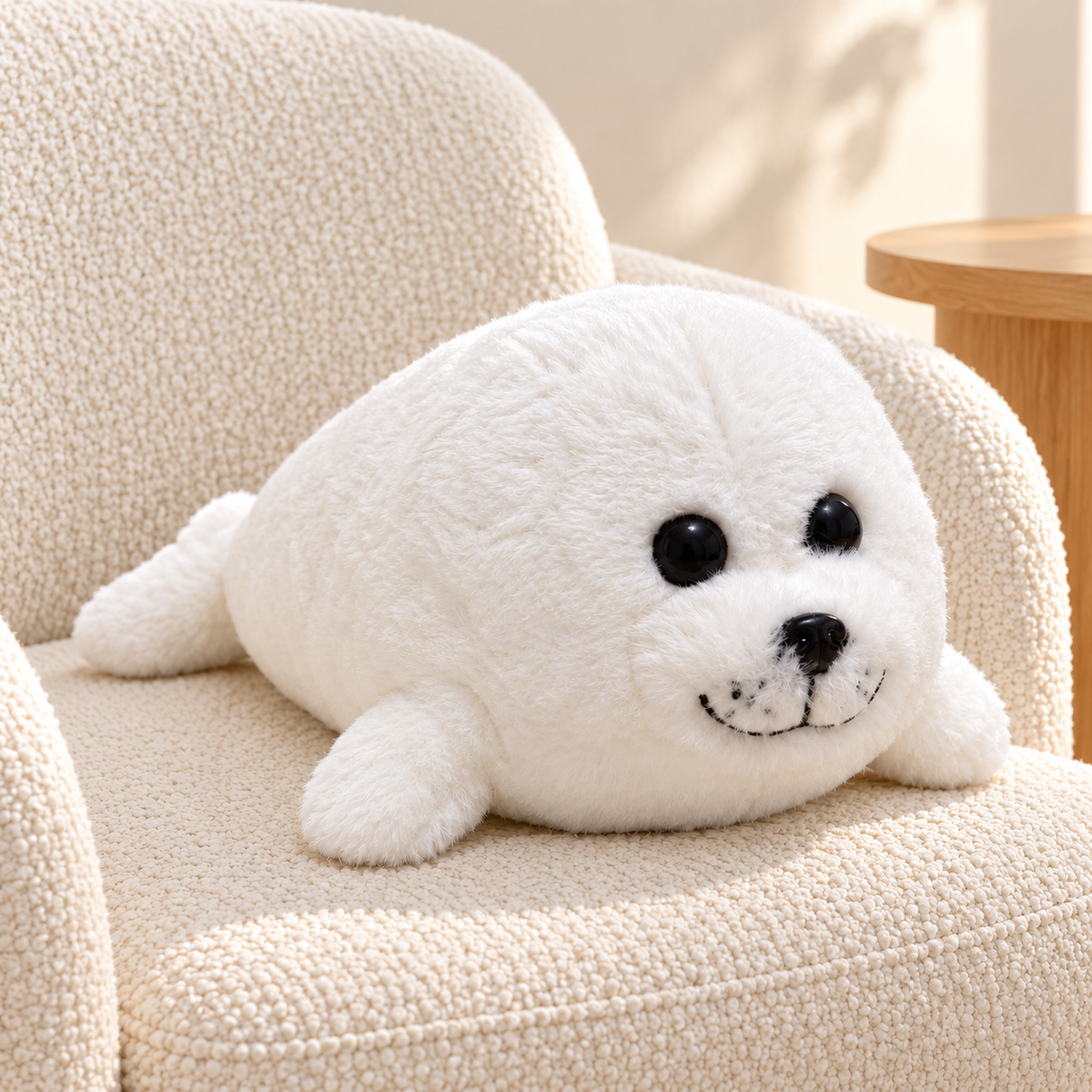 Cuddly White Seal Plush Toy