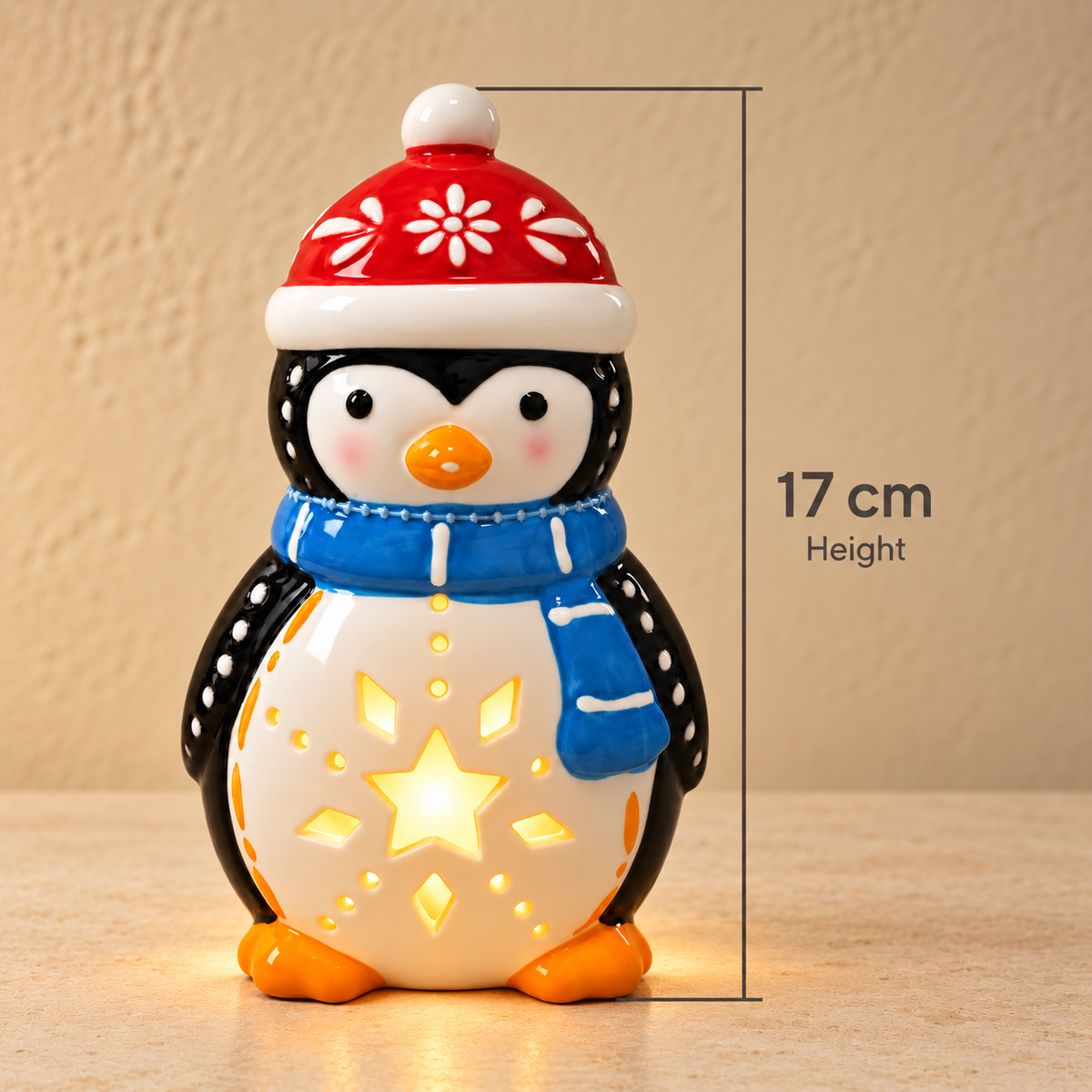 Light-Up Christmas Penguin Decoration