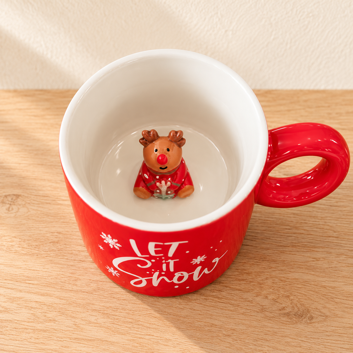 Reindeer Peekaboo Mug