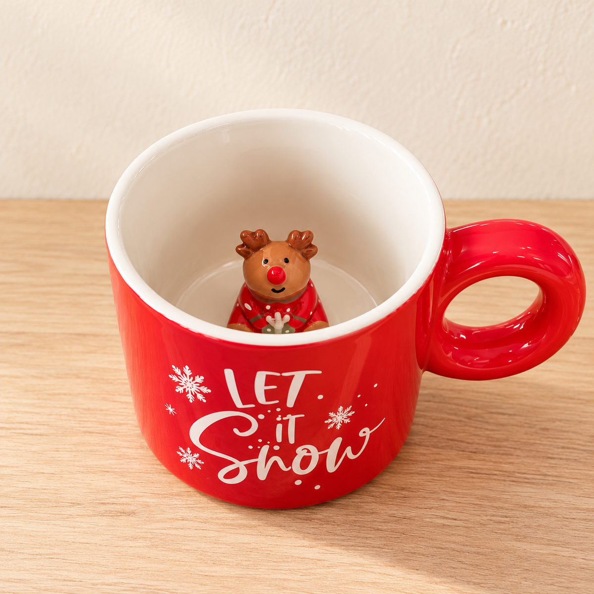 Reindeer Peekaboo Mug