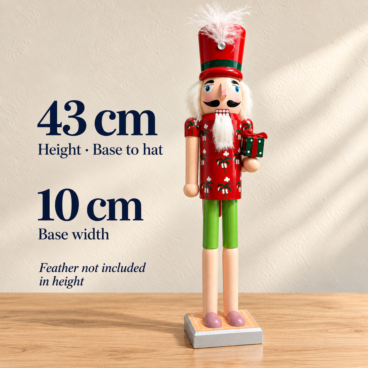 Handmade Tropical Christmas Nutcracker – 43 cm
