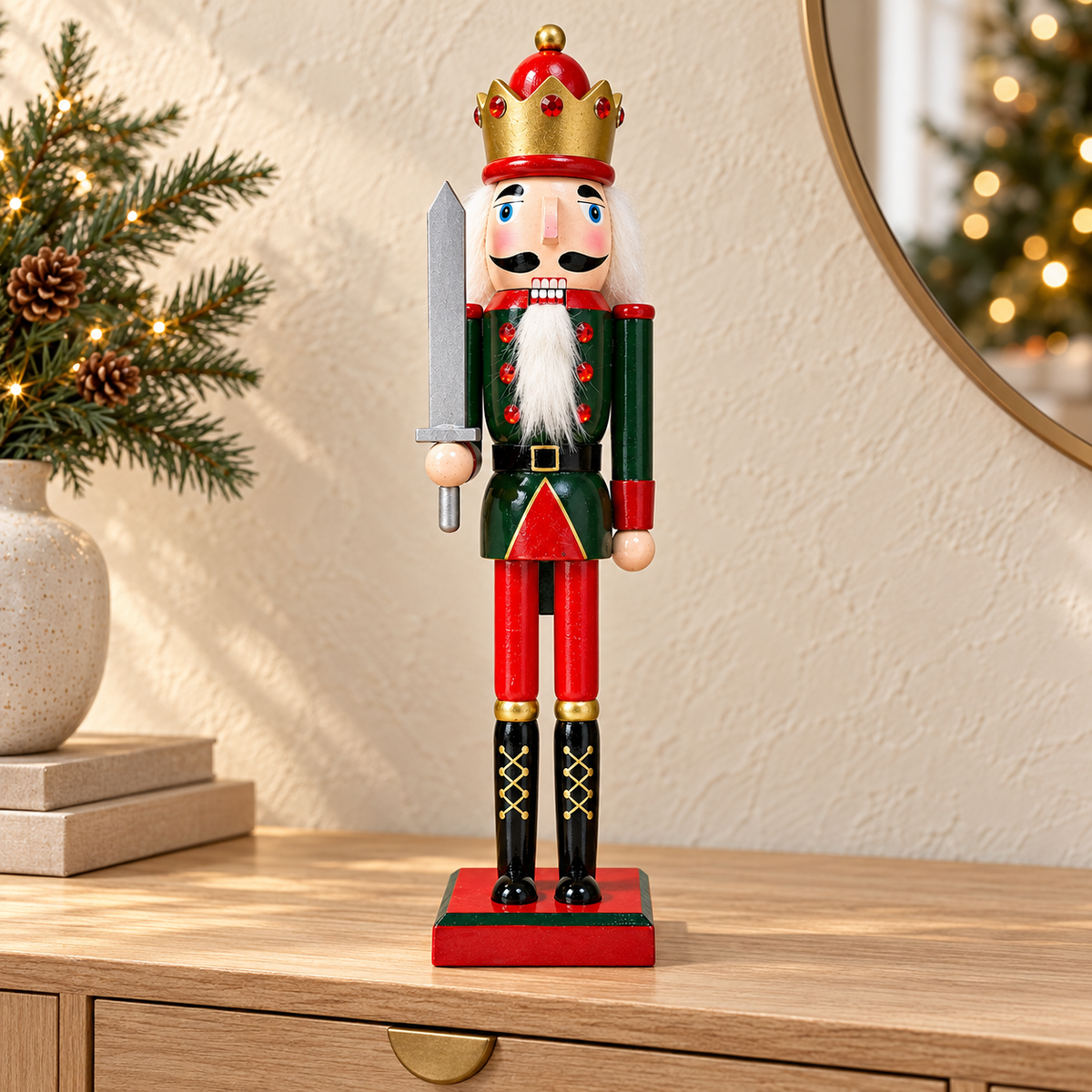 Handmade Christmas King Nutcracker – 43 cm
