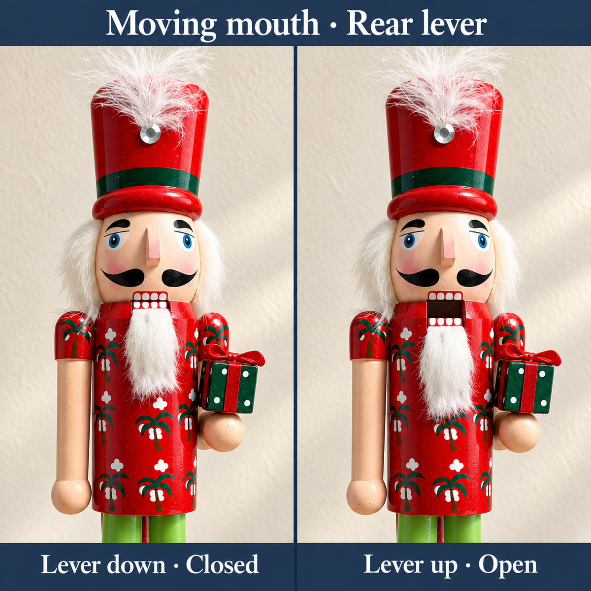 Handmade Tropical Christmas Nutcracker – 43 cm