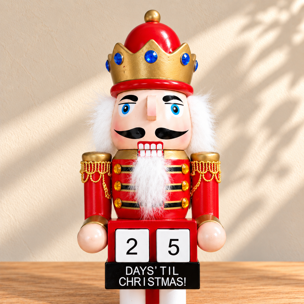 Christmas Countdown Nutcracker - 25 cm