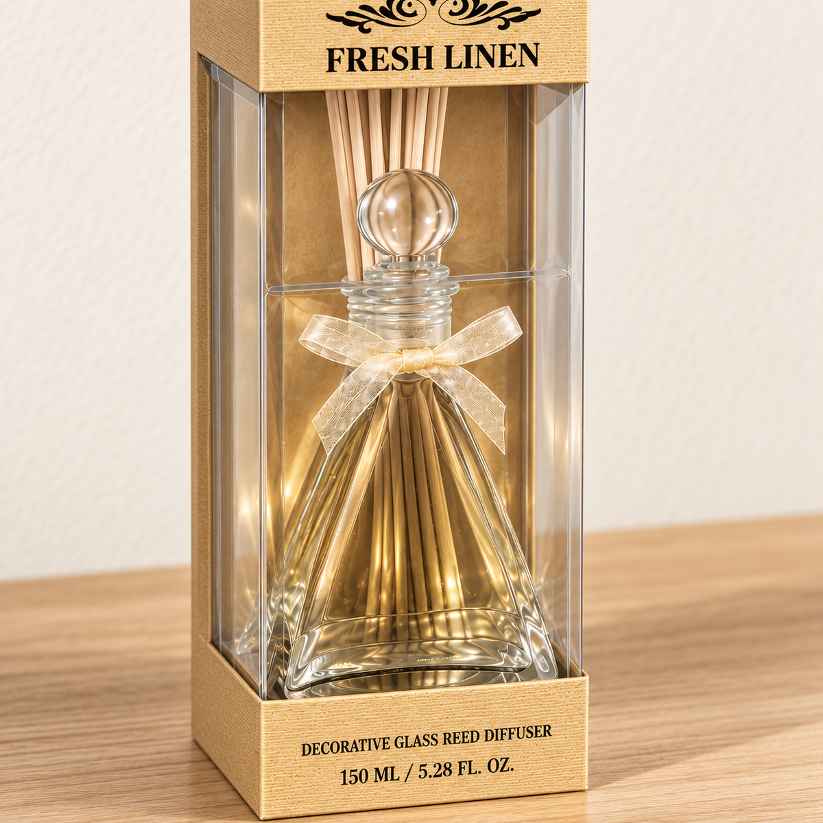 Fresh Linen Glass Reed Diffuser