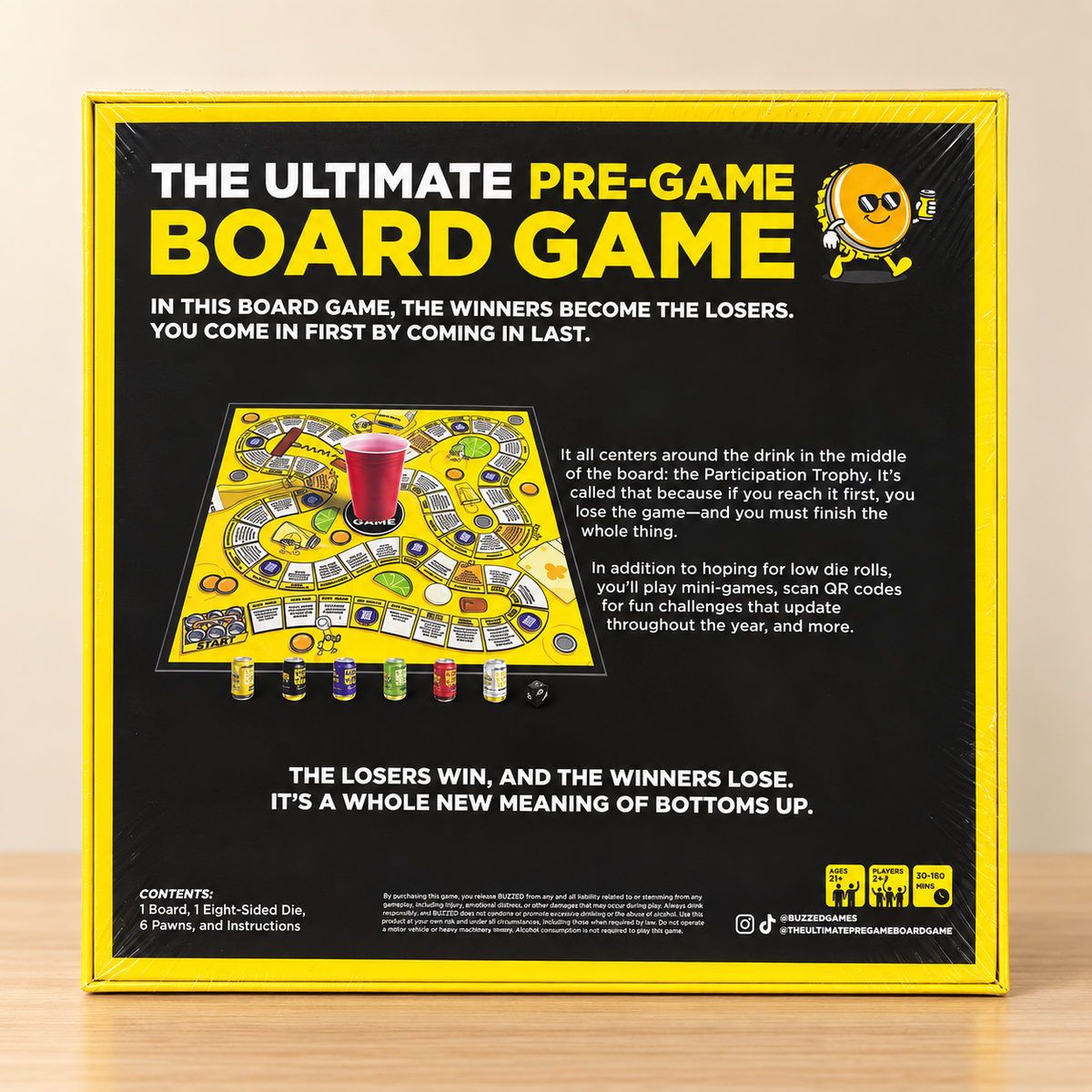 The Ultimate Pre-Game Board Game – Adults 21+