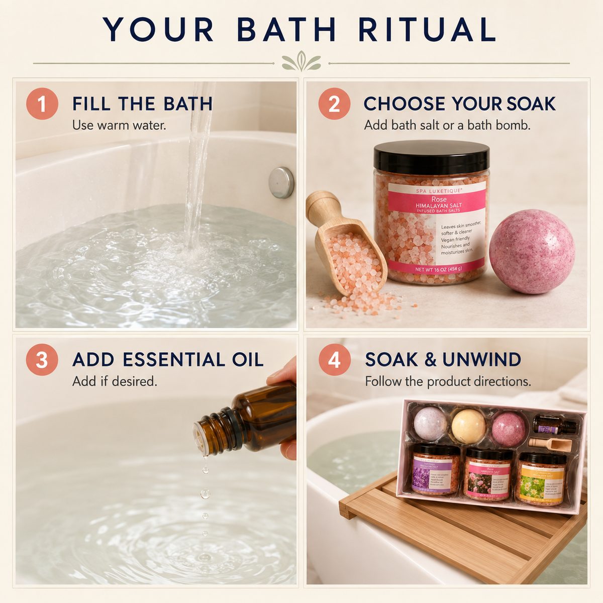 Spa Luxetique Bath Set