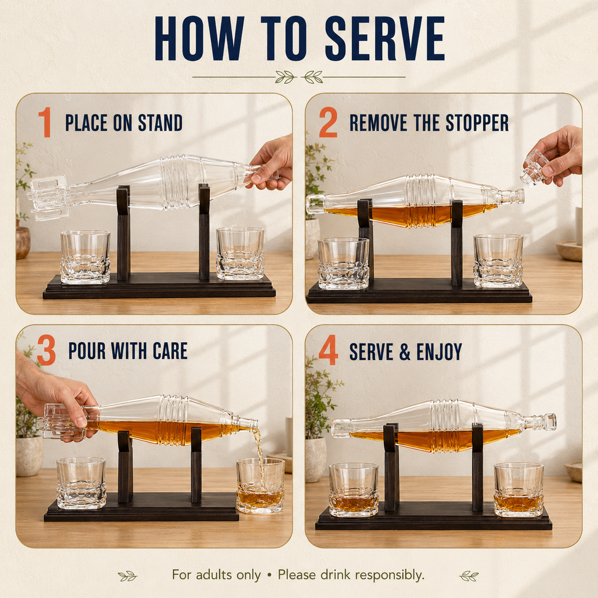 Whiskey Decanter Set