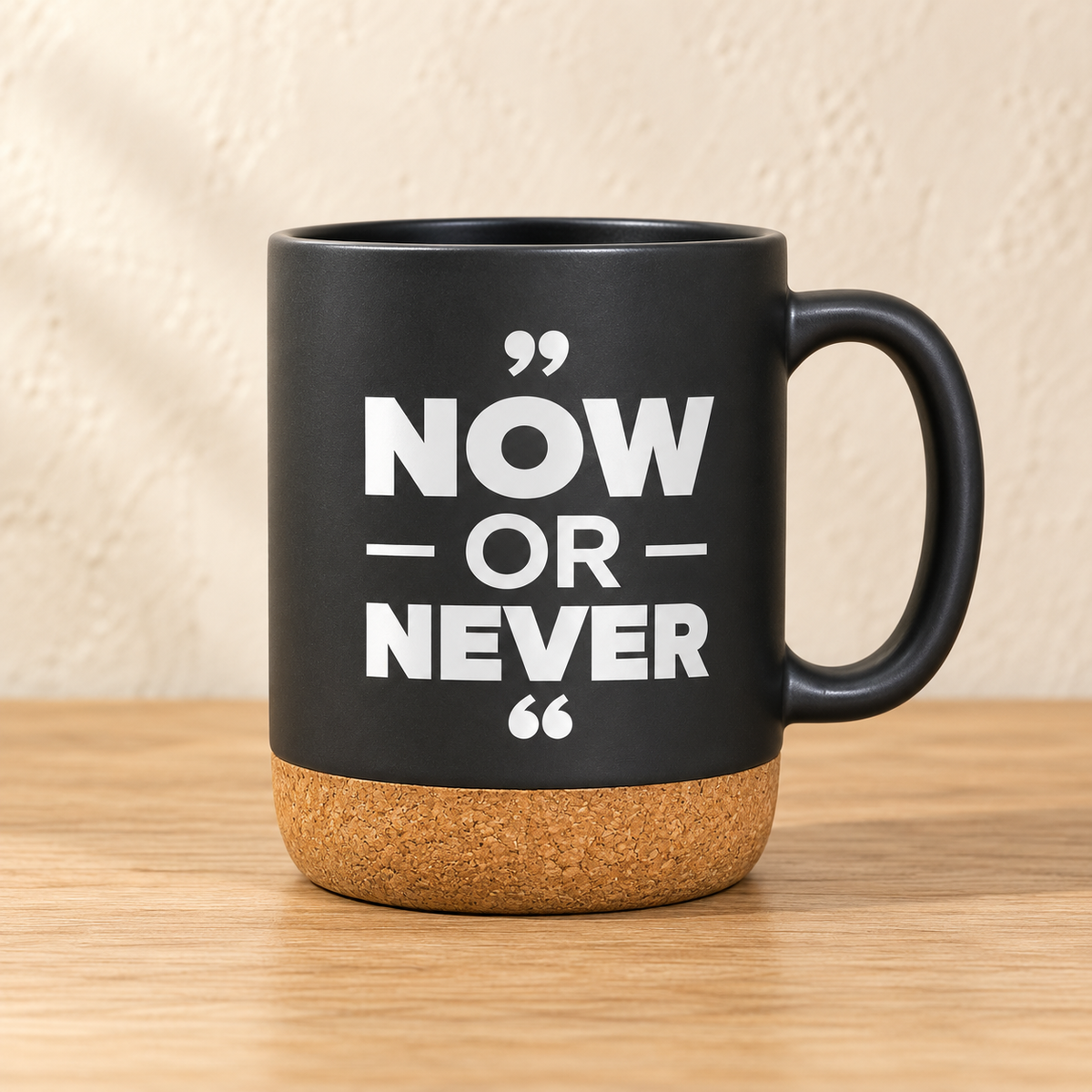 Motivational Cork-Base Mug