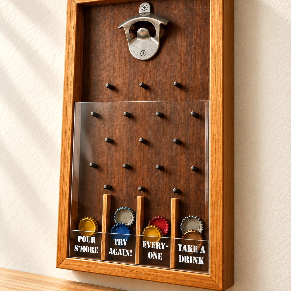 Wall-Mounted Bottle Opener