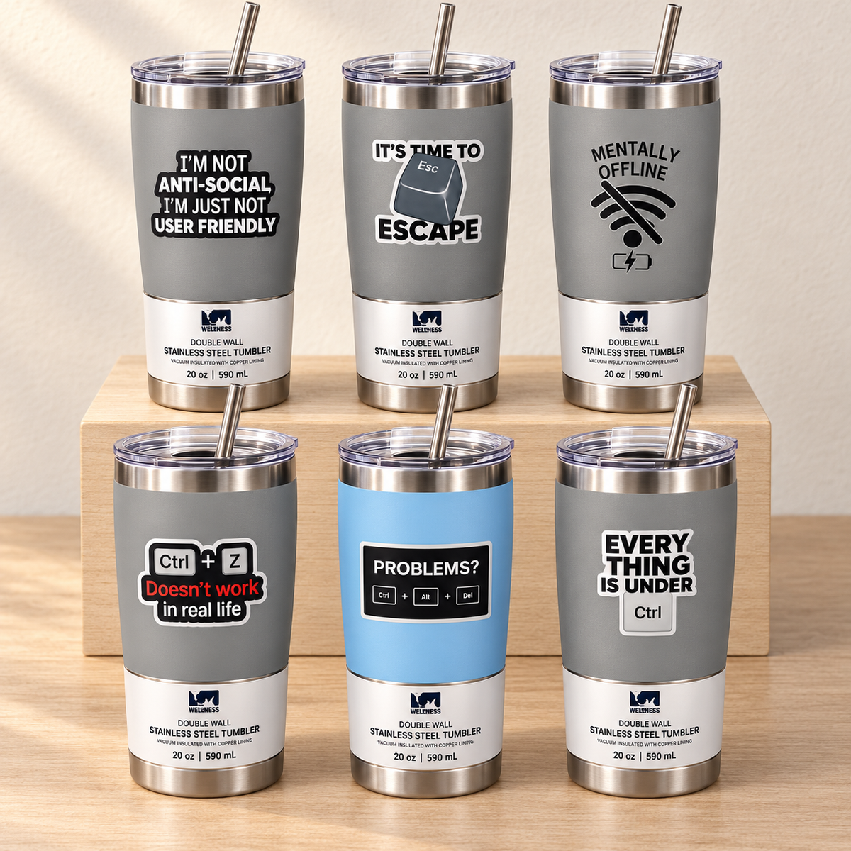 Tech Humor Tumbler – Choose Your Design