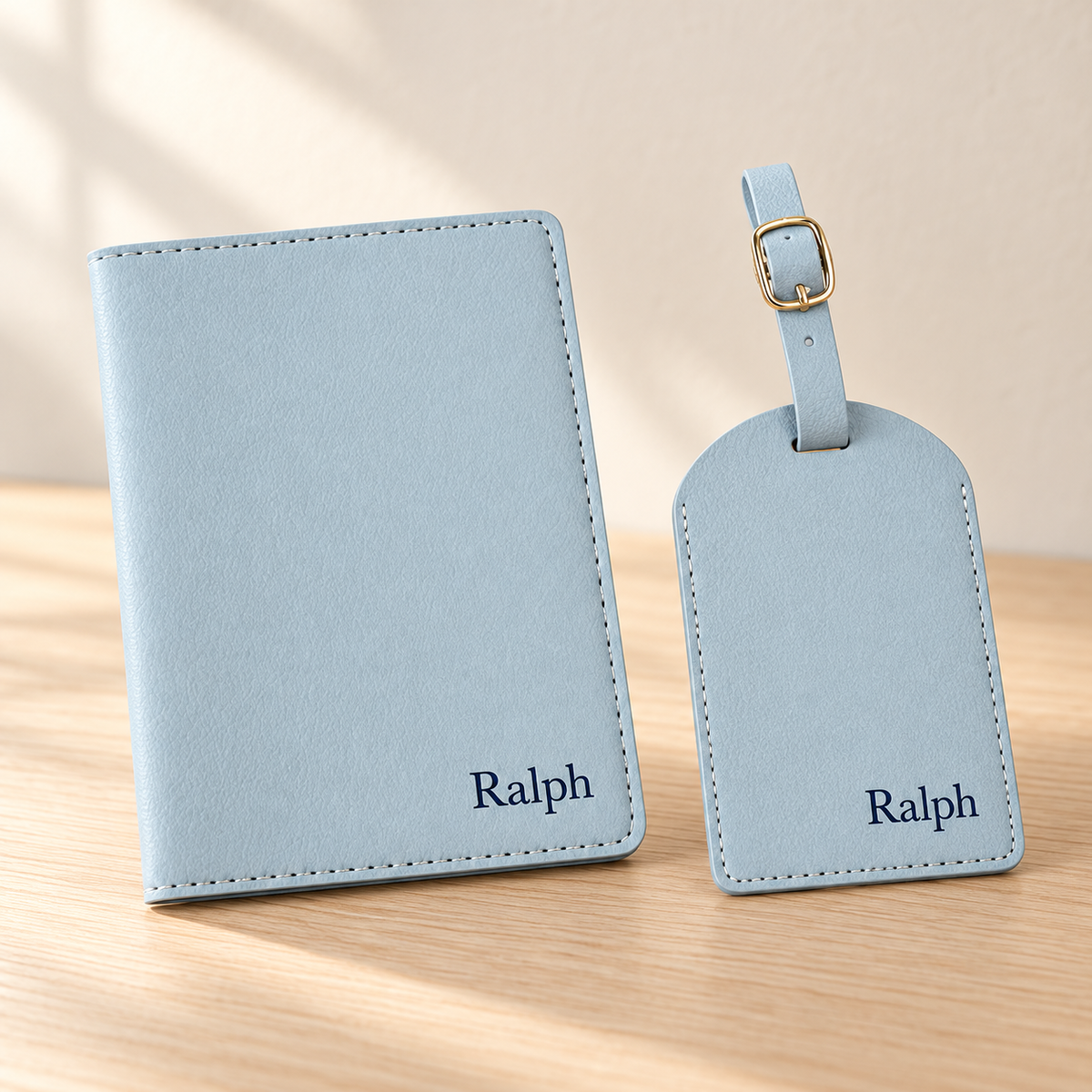 Personalized Passport & Luggage Tag Set