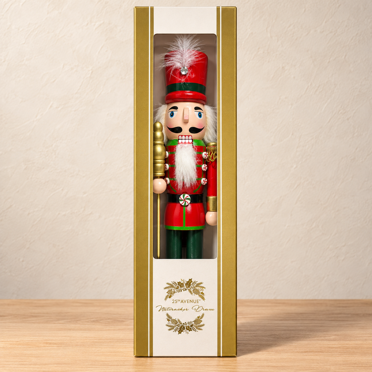 Handmade Peppermint Guardsman Nutcracker – 43 cm