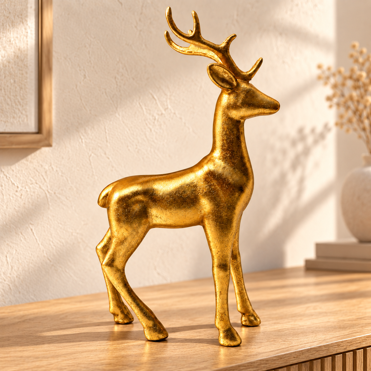 Gold Reindeer Figurine – 2 Styles