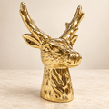 Metallic Reindeer Bust – 19 cm