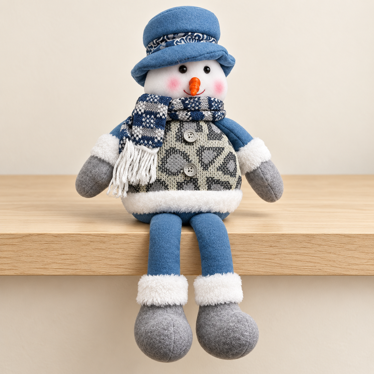 Sitting Snowman Christmas Decoration