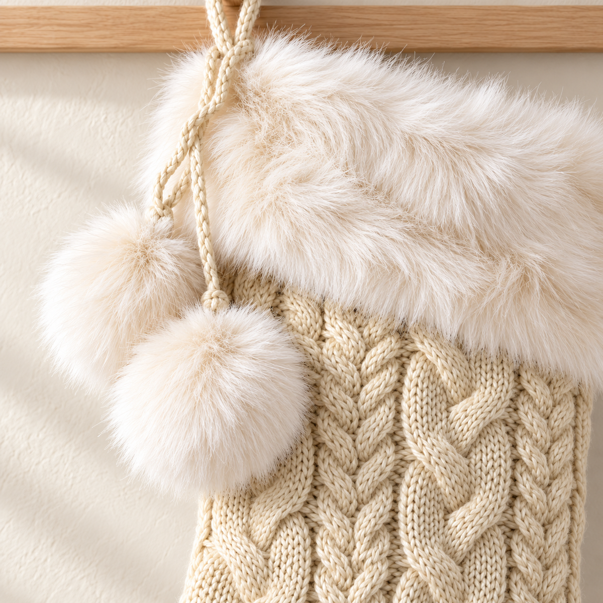 Cable-Knit Christmas Stocking