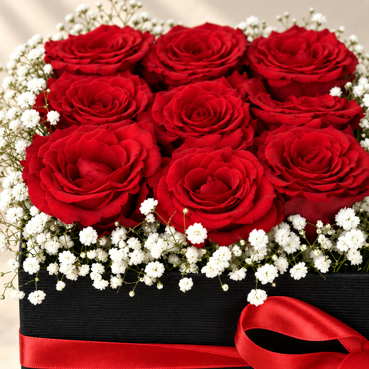 Scarlet Romance Rose Box