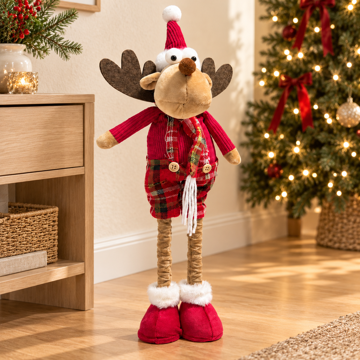 Plaid Tidings Reindeer